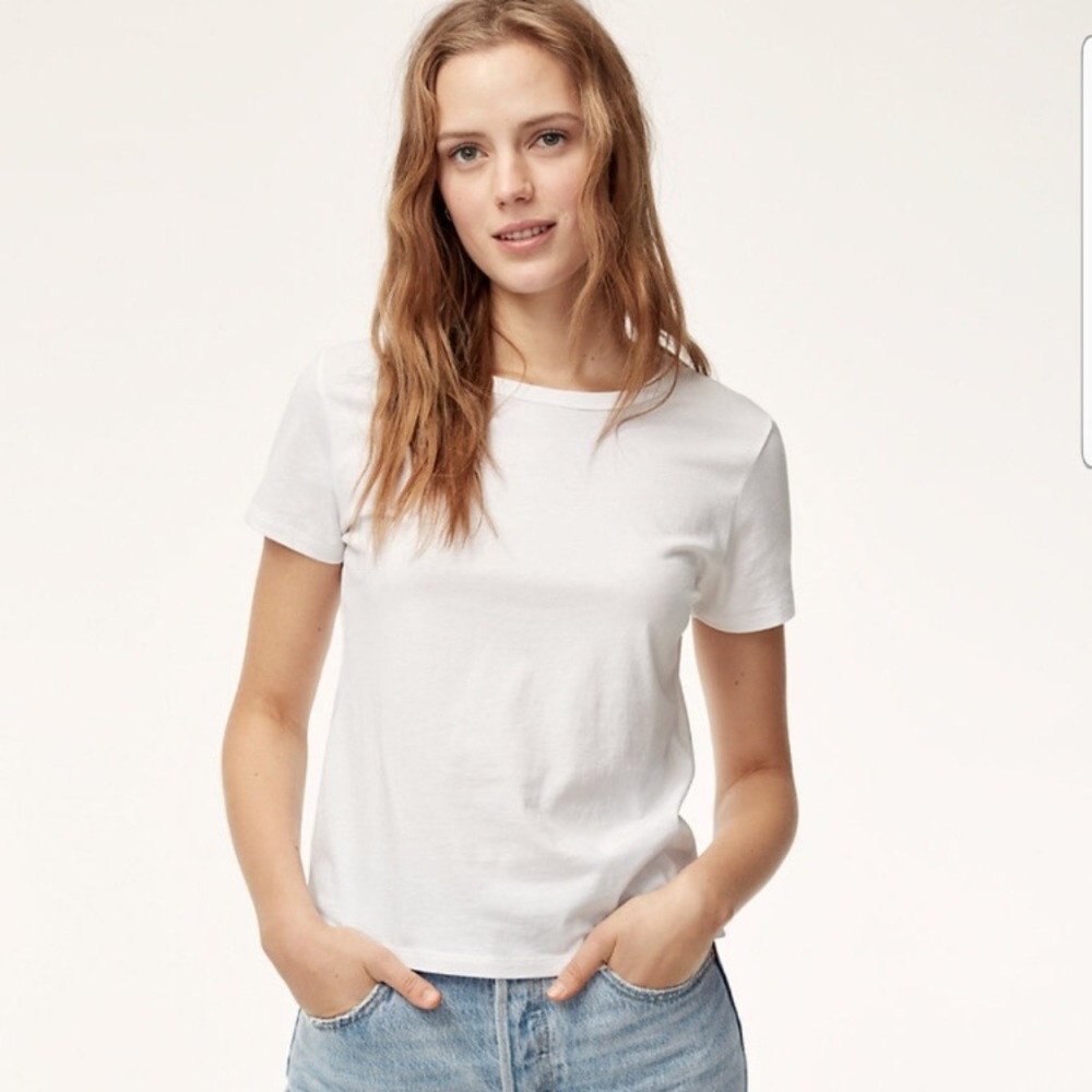 Aritzia Wilfred Free Carrillo White T-Shirt NWOT